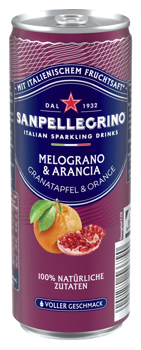 San Pellegrino Melograno & Arancia 0,33 l Dose