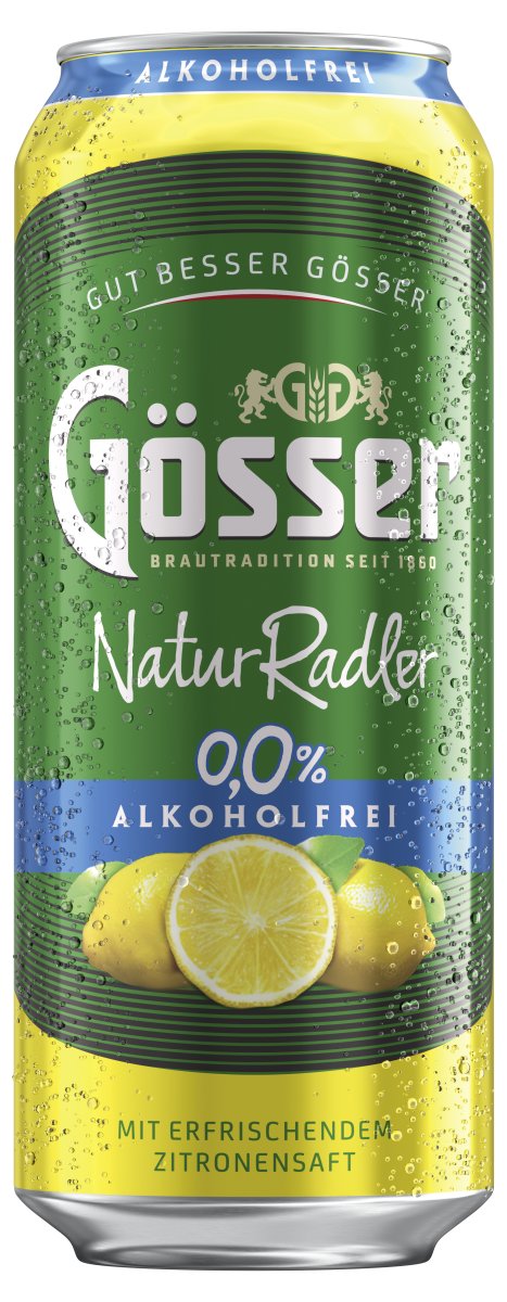 Gösser Natur Radler 0,0% Vol. Dose 0,5 l