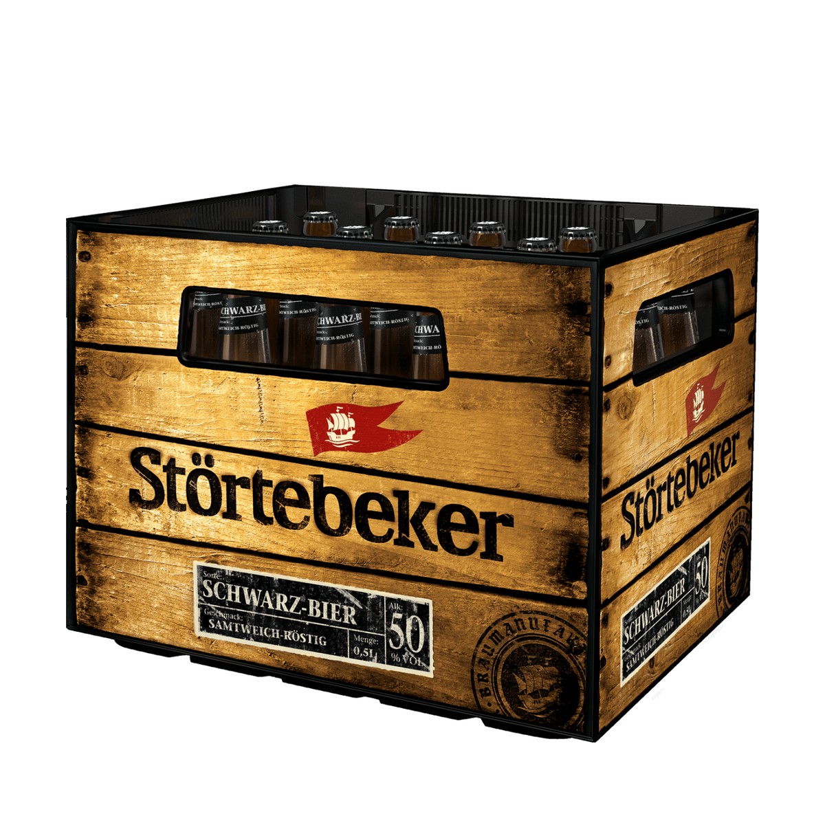 Stï¿½rtebeker Schwarz Bier 20x0,5 l